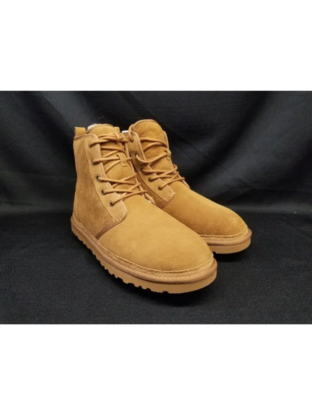 UGG Men's HARKLEY Pull-on Chestnut Brown Suede Boots Size 13 NEW IN BOX!